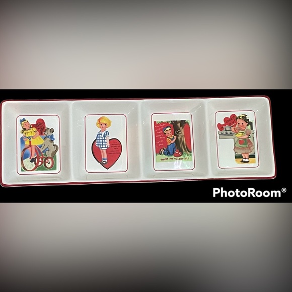 Vintage retired Rosanna studio Vintage retired 4 part candy/snack tray/ - Picture 1 of 6